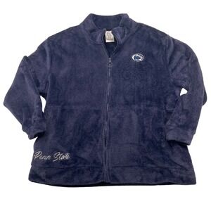 Penn State Nittany Lions ProEdge Navy Blue‎ Sherpa Fleece Full Zip Jacket XL